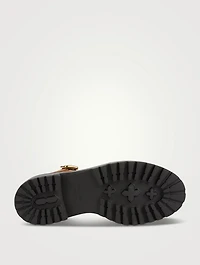 Leather Platform Gladiator Sandals