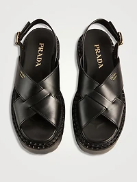 Leather Platform Sandals