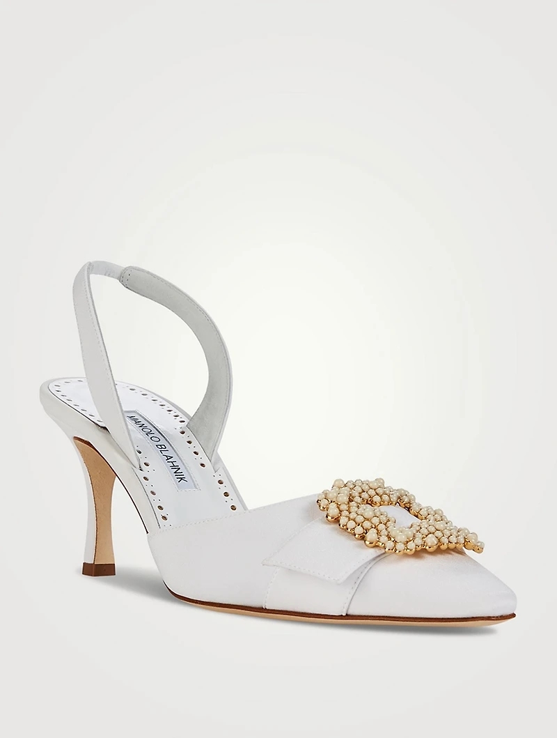 Gibsli Satin Slingback Pumps