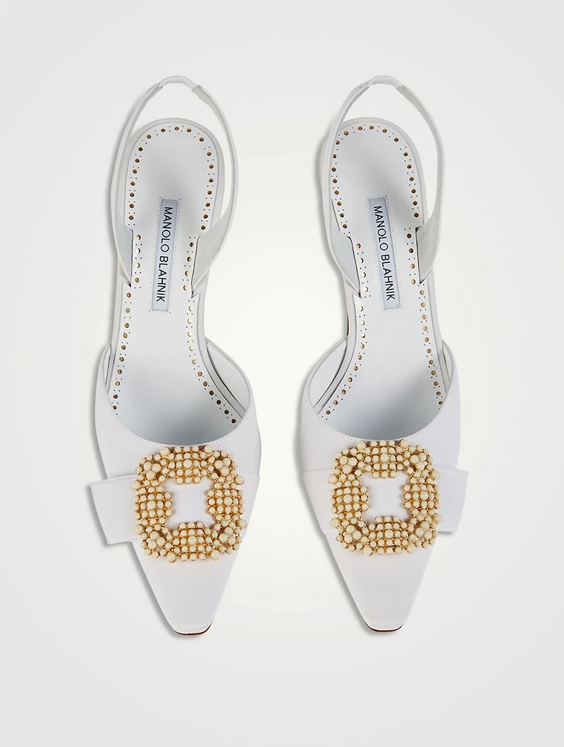 Gibsli Satin Slingback Pumps