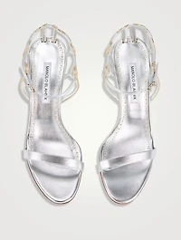 Chafarsan Metallic Leather Sandals