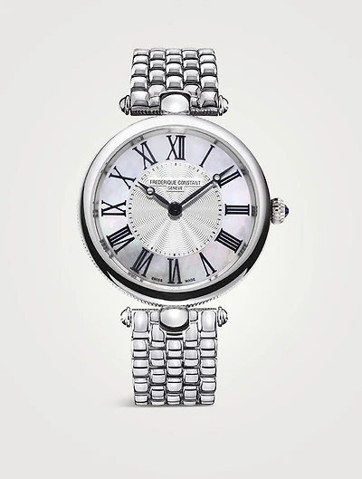 Classics Art Deco Mother Of Pearl Stainless Steel Watch