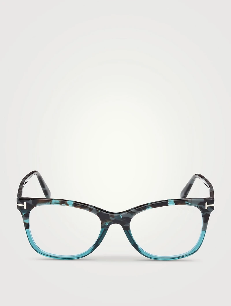 Round Optical Glasses With Blue Block Lenses