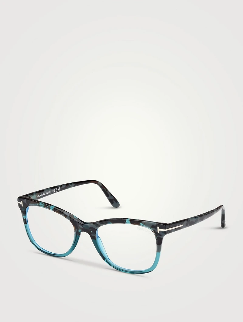 Round Optical Glasses With Blue Block Lenses