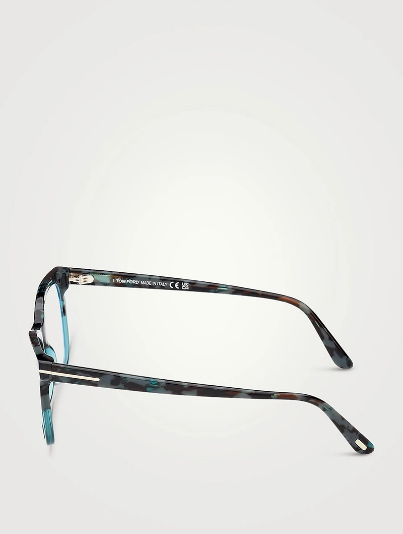 Round Optical Glasses With Blue Block Lenses