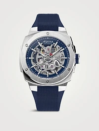 Alpiner Extreme Skeleton Automatic Stainless Steel Rubber Strap Watch