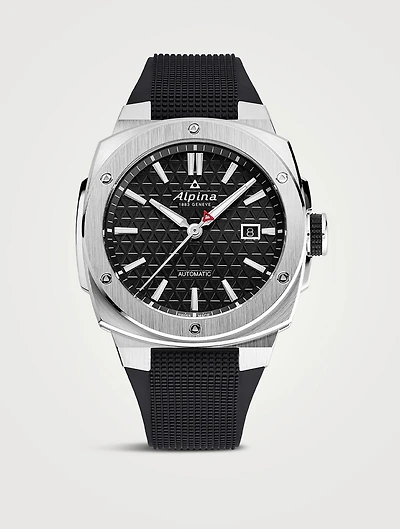Alpiner Extreme Automatic Stainless Steel Rubber Strap Watch