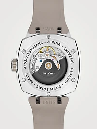 Alpiner Stainless Steel Rubber Strap Watch
