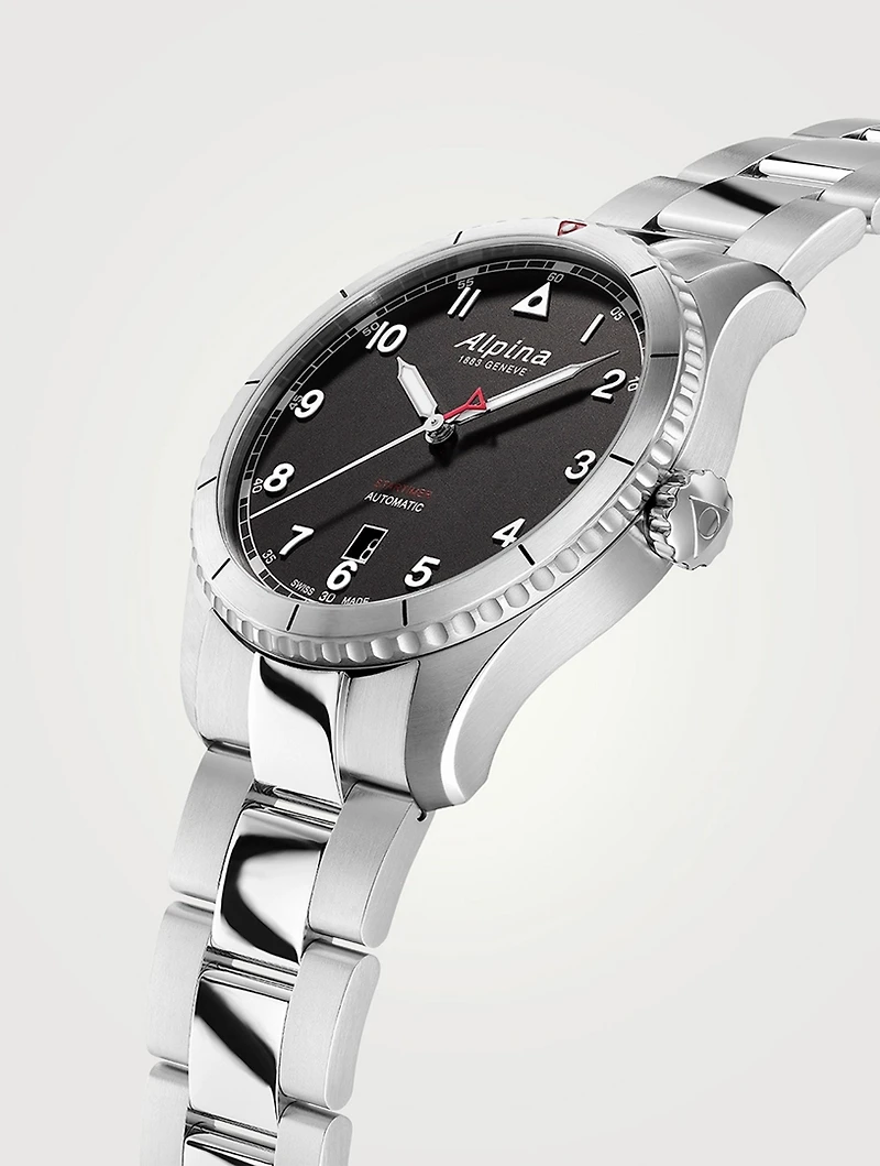 Startimer Pilot Automatic Stainless Steel Bracelet Watch