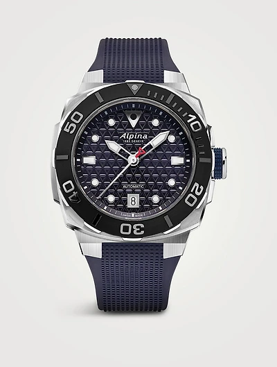 Seastrong Diver Extreme Automatic Stainless Steel Rubber Strap Watch