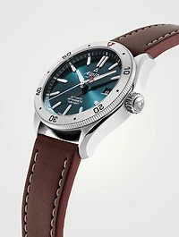 Alpiner 4 Automatic Stainless Steel Leather Strap Watch