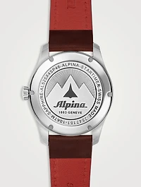 Startimer Pilot Automatic Stainless Steel Leather Strap Watch