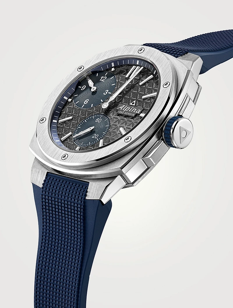 Limited Edition Alpiner Extreme Regulator Automatic Stainless Steel Rubber Strap Watch