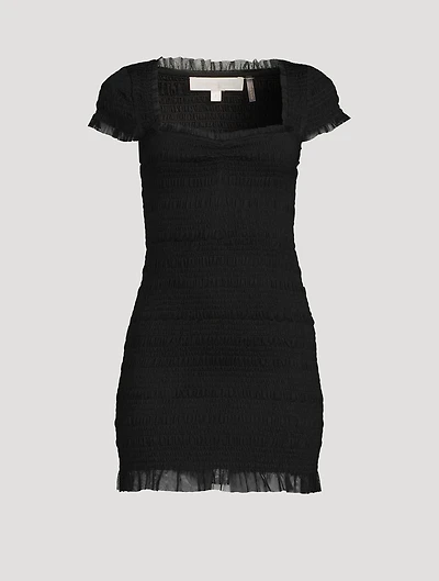 Esca Smocked Mini Dress