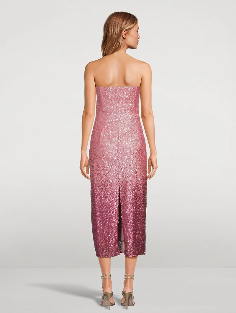 Stasia Ombré Sequin Midi Dress