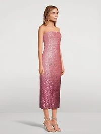 Stasia Ombré Sequin Midi Dress