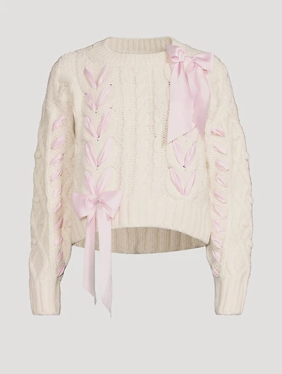 Parson Ribbon-Trimmed Sweater
