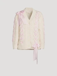 Kassius Ribbon-Trimmed Cardigan