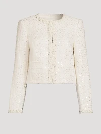 Vintra Embellished Tweed Jacket
