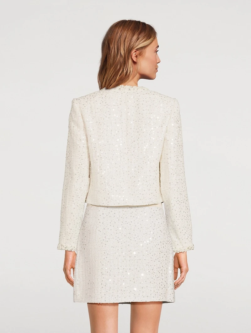 Vintra Embellished Tweed Jacket