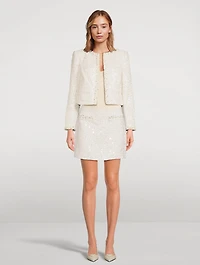 Vintra Embellished Tweed Jacket