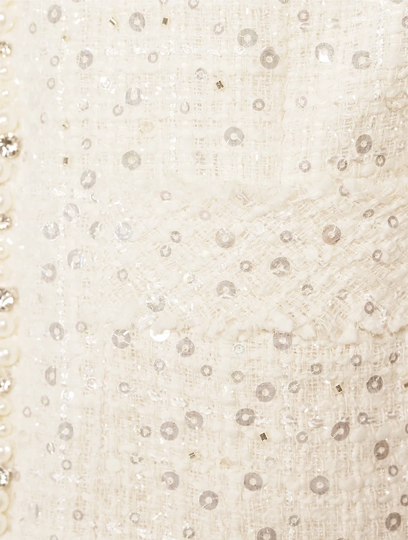 Vintra Embellished Tweed Jacket
