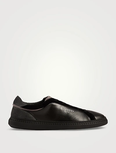 G Set Leather And Suede Sneakers