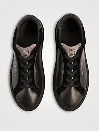 G Set Leather And Suede Sneakers