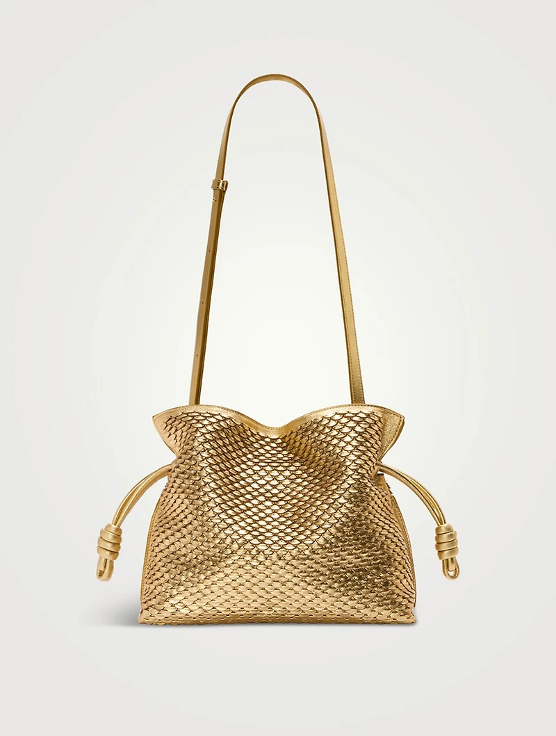 Flamenco Scales Metallic Leather Clutch