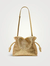 Flamenco Scales Metallic Leather Clutch