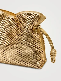 Flamenco Scales Metallic Leather Clutch