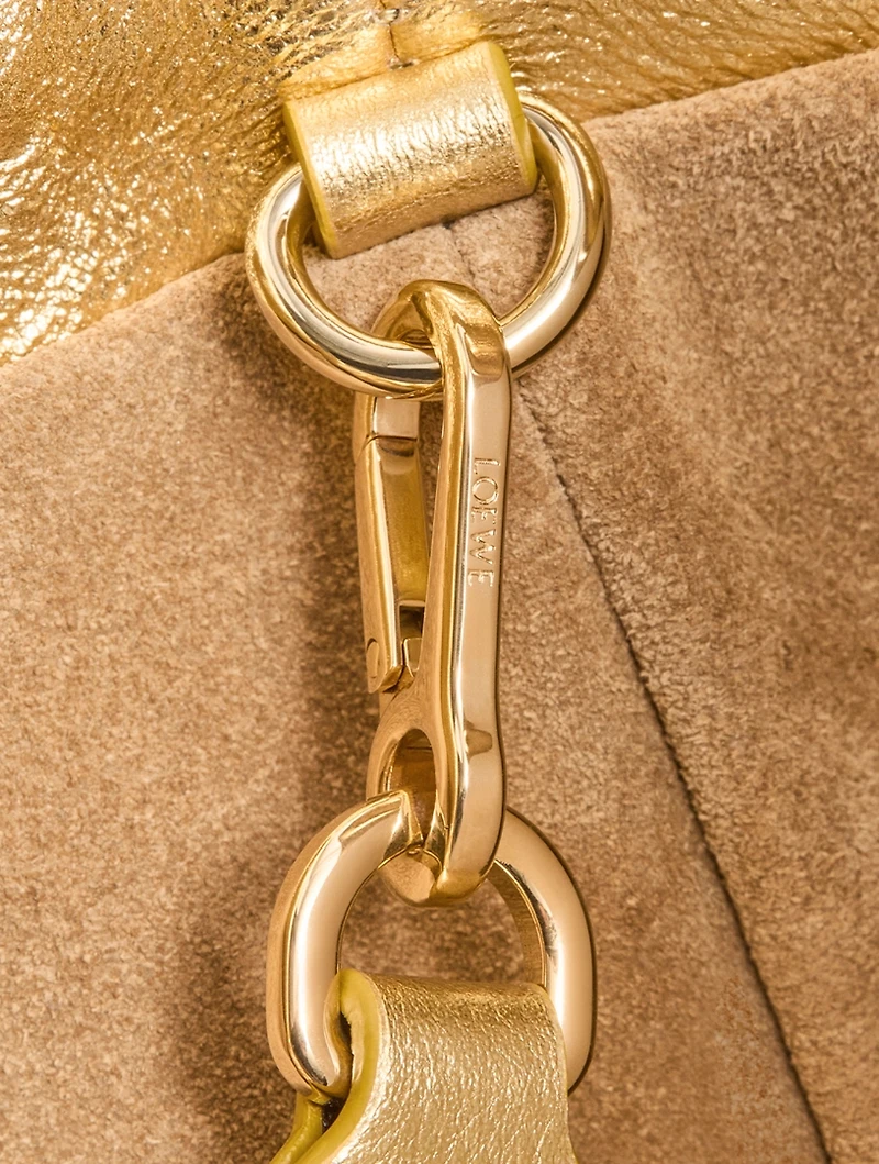 Flamenco Scales Metallic Leather Clutch