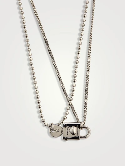 Set Of Two Friendship Padlock Necklaces