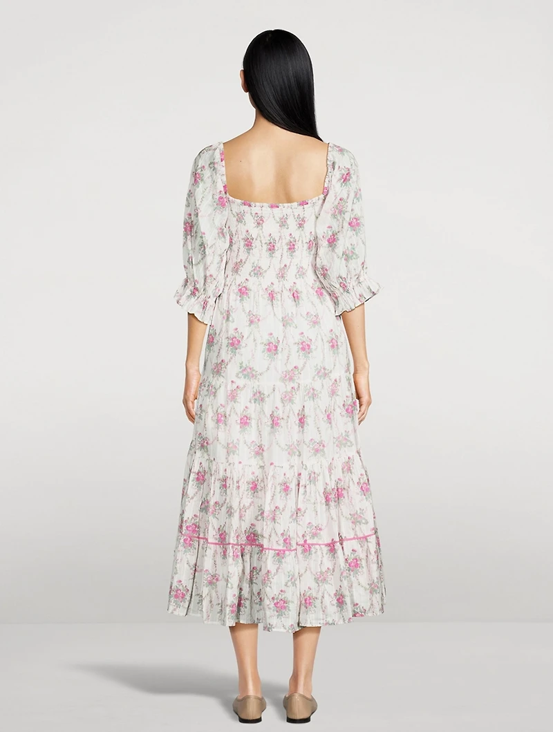 Rigby Midi Dress Floral Print