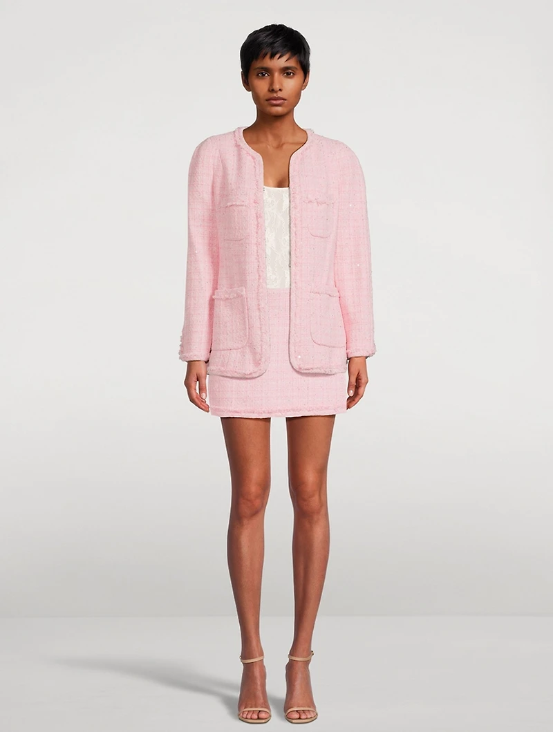 Adalena Tweed Mini Skirt