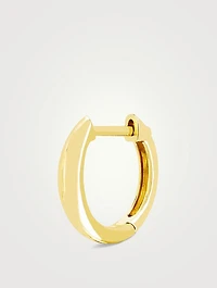 14K Gold Dome Huggie Earring