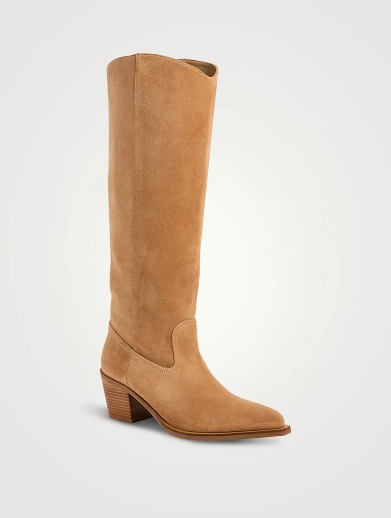Tate Suede Western Boots
