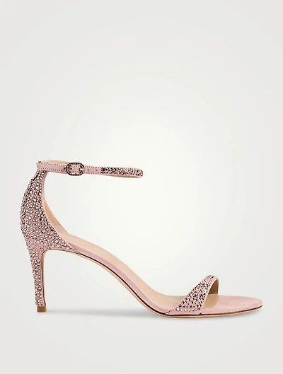 Nudistarc Embellished Suede Sandals