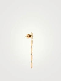 On Point 14K Gold Pavé Diamond Drop Earrings