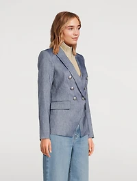Radia Silk And Linen Knit Dickey