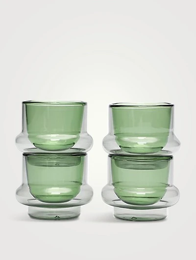 Set Of Four Bump Espresso Cups