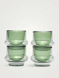 Set Of Four Bump Espresso Cups