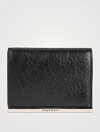Cross-Bar Leather Card Case