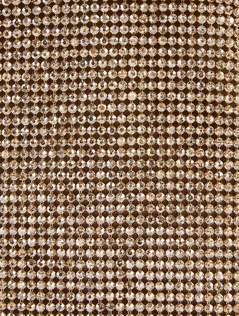 Mini Sienna Crystal Mesh Shoulder Bag