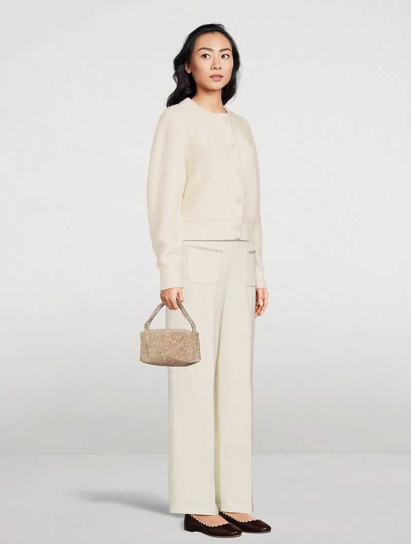 Mini Sienna Crystal Mesh Shoulder Bag