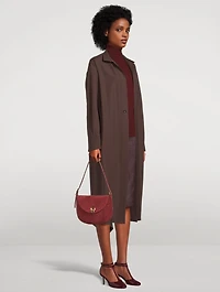 Small Tondo Suede Shoulder Bag