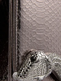 Serpent Fizzoni Snakeskin-Embossed Clutch