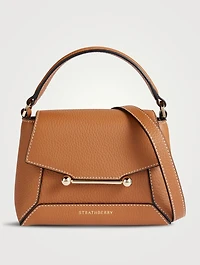 Nano Mosaic Leather Top Handle Bag