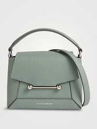 Nano Mosaic Leather Top Handle Bag