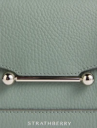 Nano Mosaic Leather Top Handle Bag